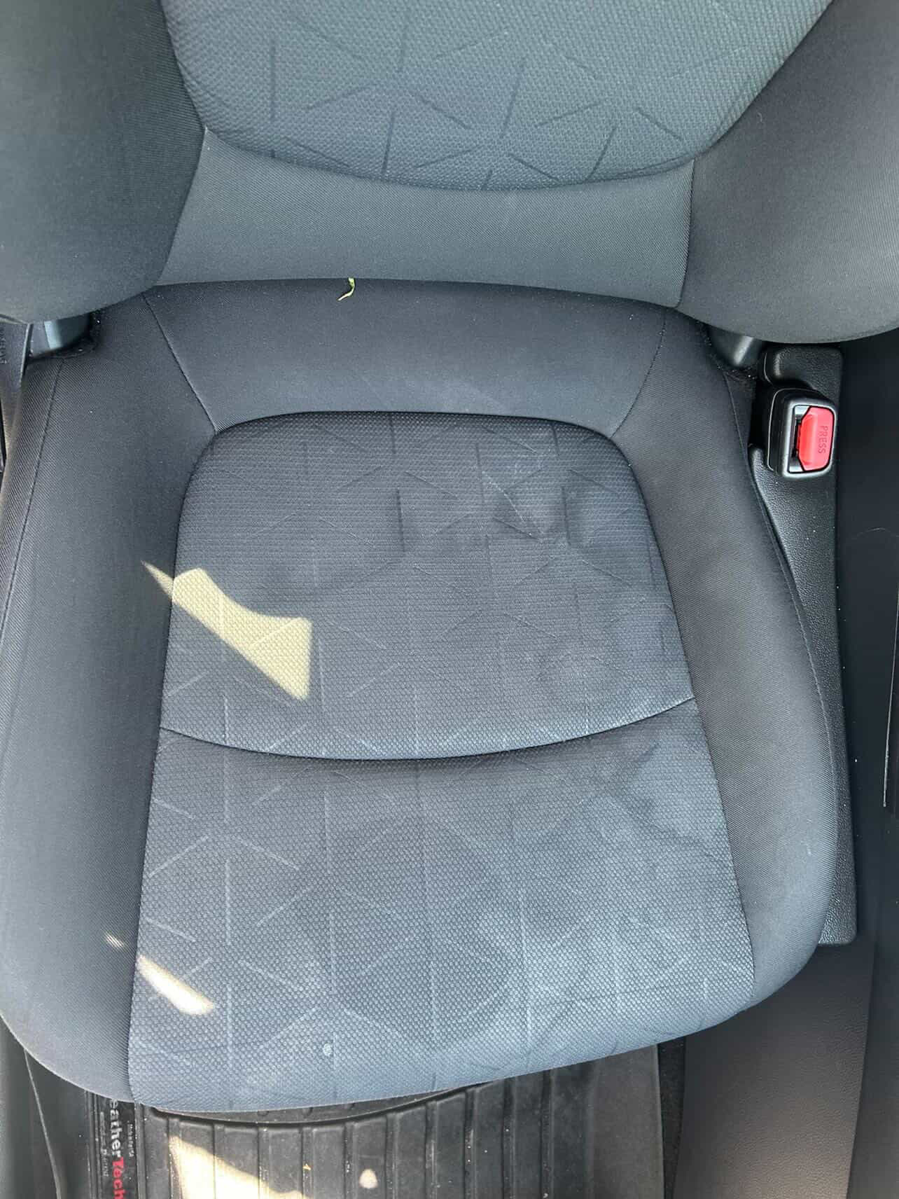 Before: dirty seat